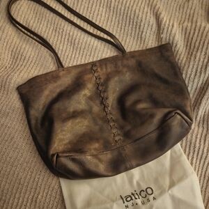 Latico Brown Leather Slouchy Tote